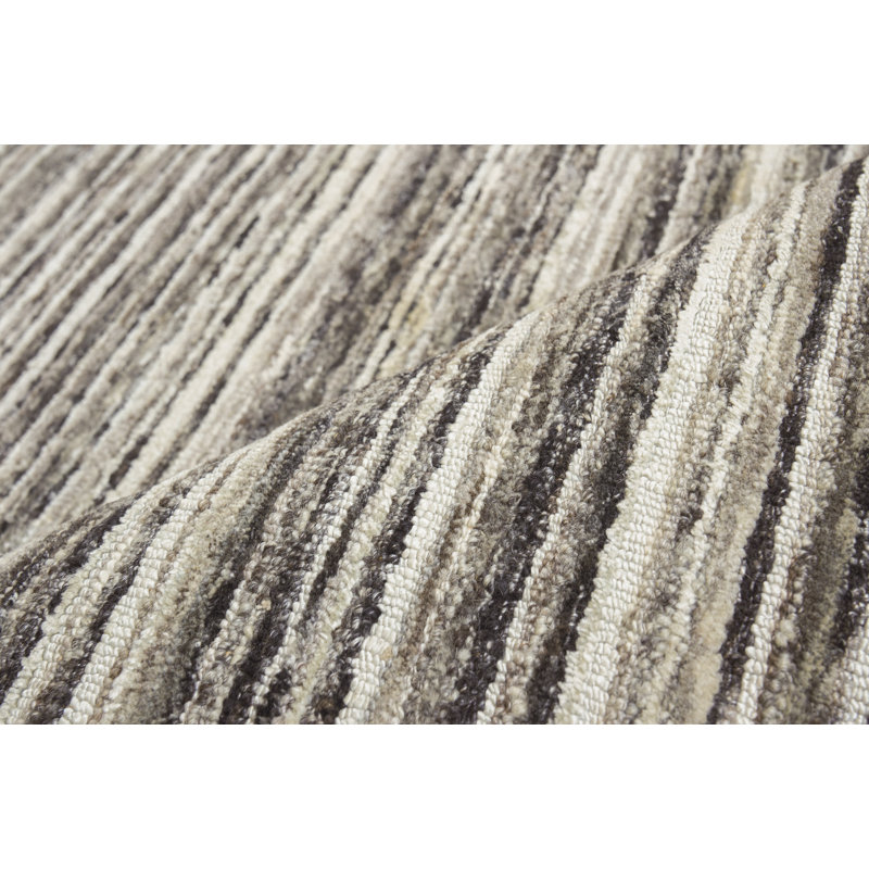 Organica Wool Striped Area Rug, Rectangle 10' x 13'6"