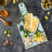 Ambesonne Dinosaur Tempered Glass Cutting Board Reptile Fossils Animals Multicolor