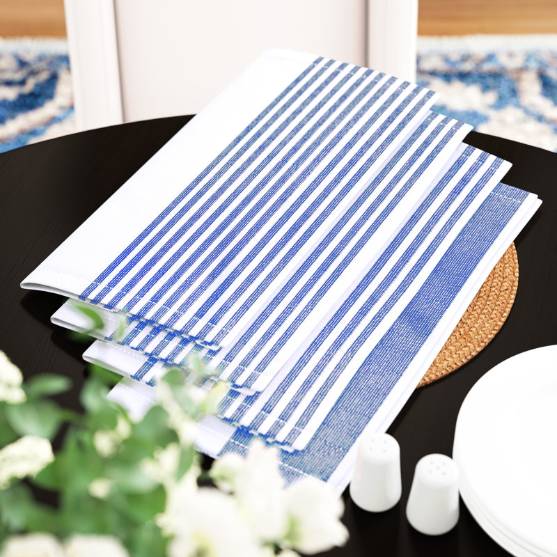 Newlyn Single Cotton Napkin, Blue