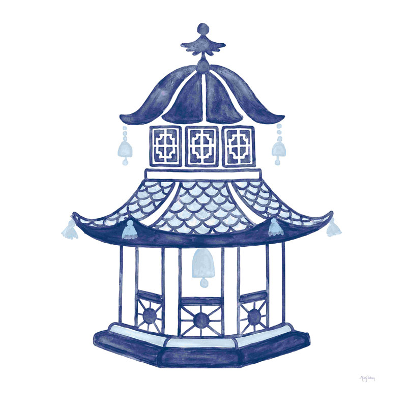 Everyday Chinoiserie III, H 12 po x l 12 po, Non, Toile tendue