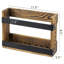 Porte-revues mural en bois 2 pièces