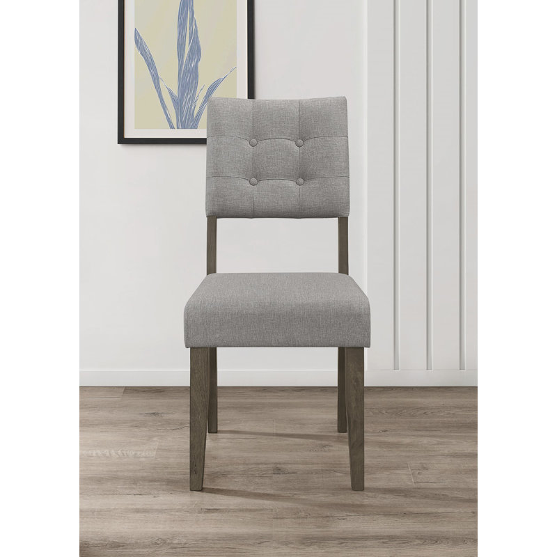 Chaise d'appoint capitonnée Alwie