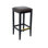 Upholstered Counter Stool with Solid Wood Frame
