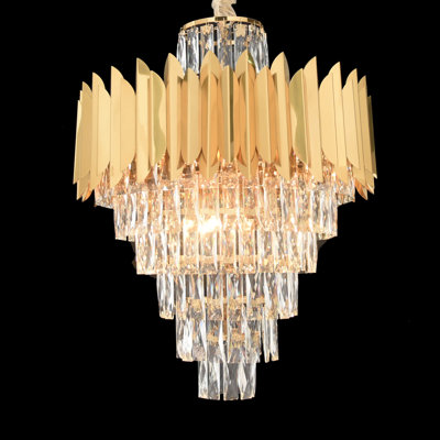 8 - Light Dimmable Tiered Chandelier