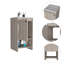 Meuble-lavabo 1 tablette Miyamoto-546684474