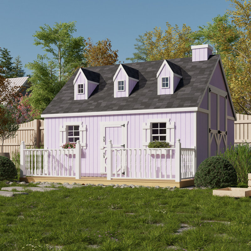 Cape Cod Outdoor Wood Playhouse, 10' x 12', Yes, No