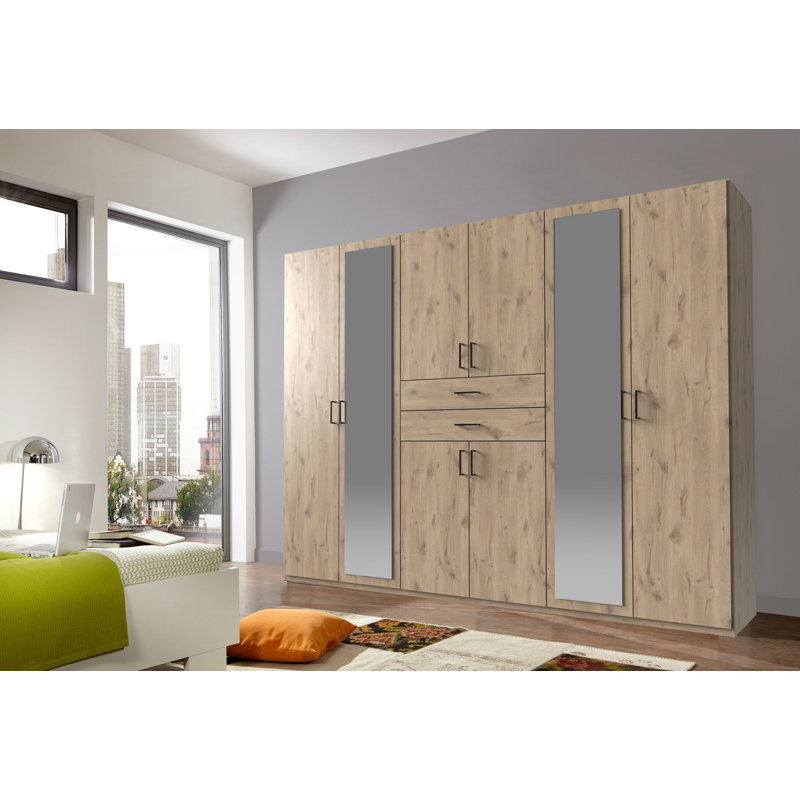 Sadako 8 Door Manufactured Wood Wardrobe
