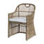 Chaise avec accoudoirs avec coussin Theo