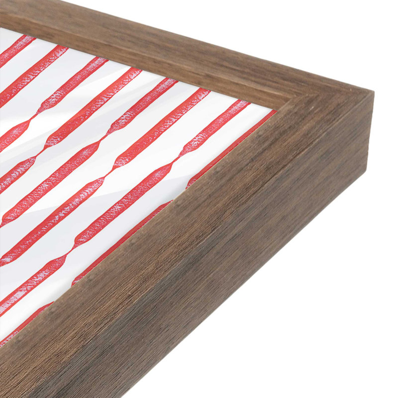 Ensemble de 2 estampes festives Manor Glow, 12 po x 12 po, Noyer