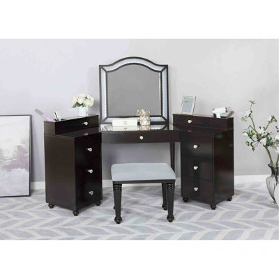 Ensemble de meuble-lavabo 1Pc avec tabourets Glam Style 8Mm