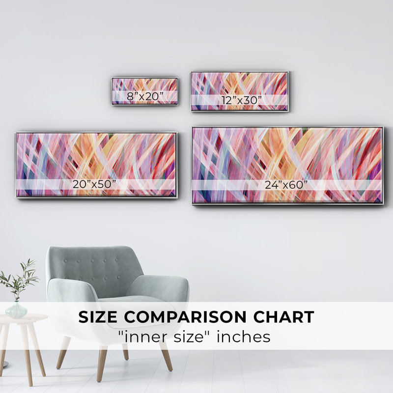 Miranda- Framed Canvas, 24" H x 60" W