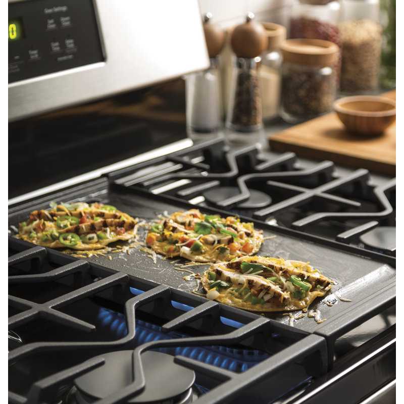 30" 5 cu ft. Freestanding Gas Range with Griddle, Stainless Steel