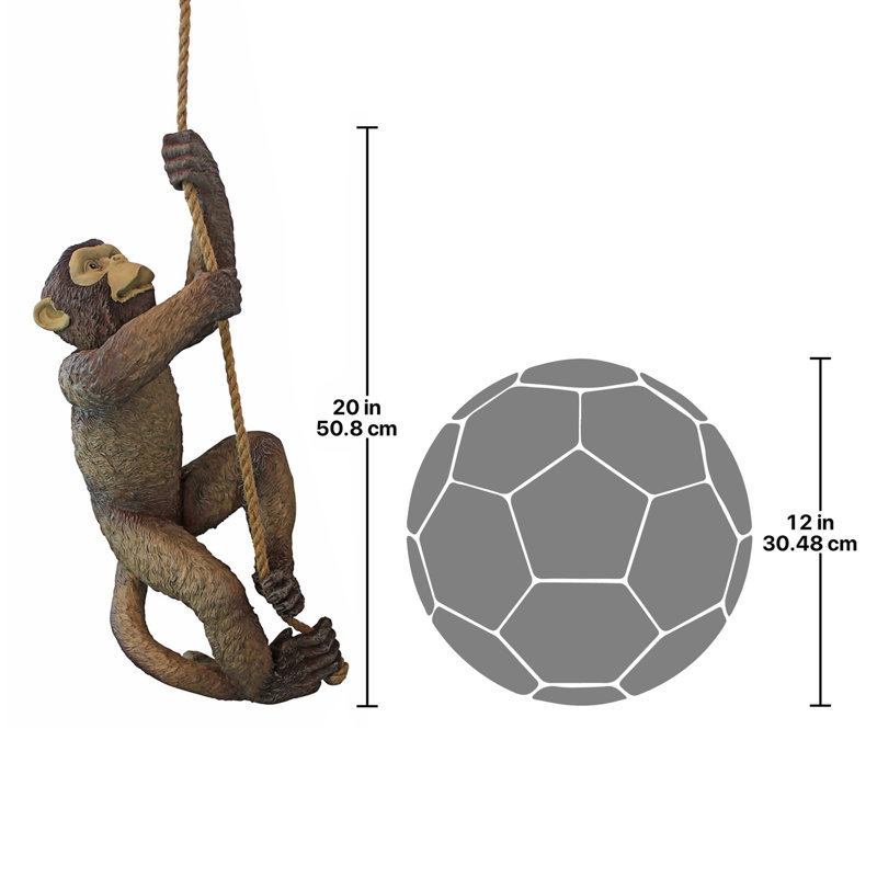 Statue de singe Makokou l'escalade, 1