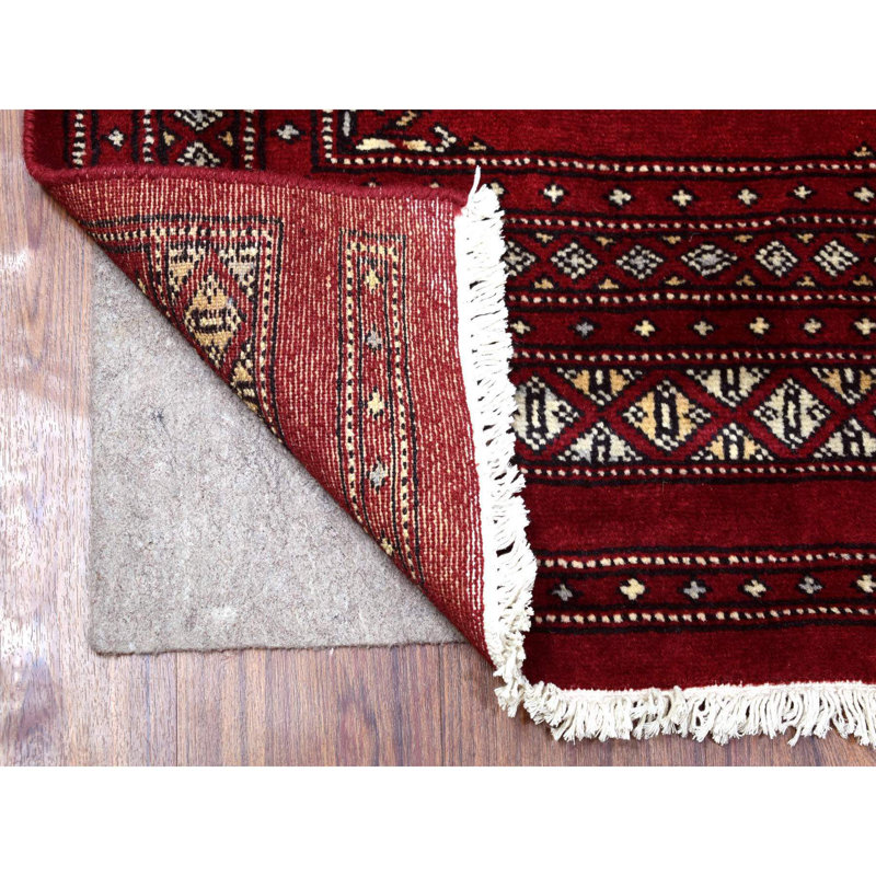 Ellesha One-of-a-Kind Runner 2'6" X 9'1" New Age Runner Area Rug in Red