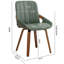 Chaise rembourrée en similicuir Kelham -514089357