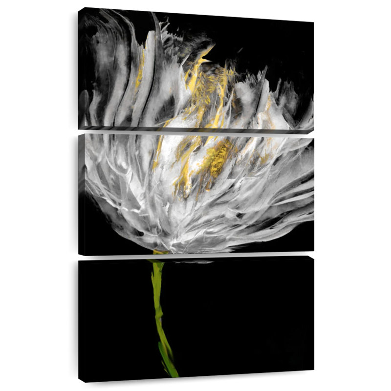Tulipes sur fond noir I, H 32 po x l 20 po