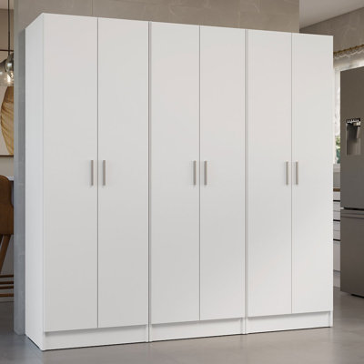 Armoire de rangement pour garde-manger 6 portes Madesa