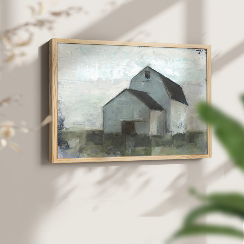 «Barn at Sunset I», reproduction encadrée, Naturel, H 16 po x l 20 po