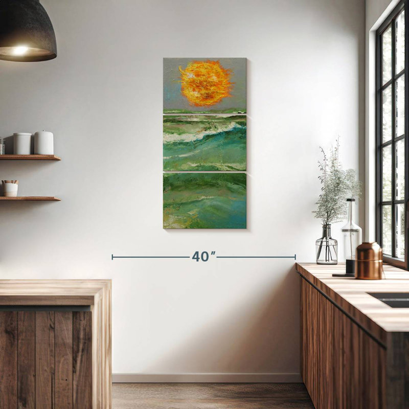 Soleil ardent, H 38 po x l 18 po