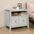 Lateral File with White Finish: Ideal Storage for Your Home Office or Living Area