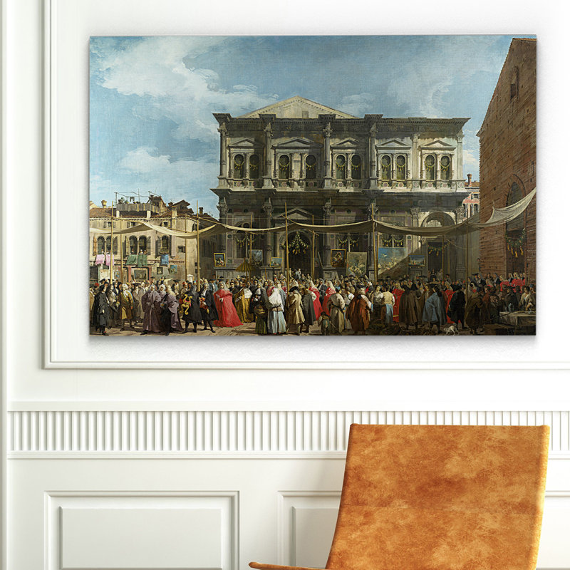 « the fête of st lune », impression, H 18 po x l 27 po x P 1,5 po, Toile tendue
