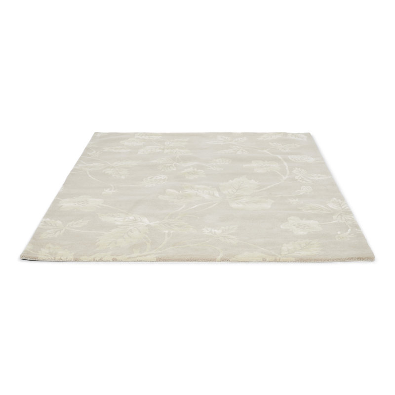Hand Tufted Floral Area Rug in Cream/Beige, Rectangle 8'2" x 11'6"