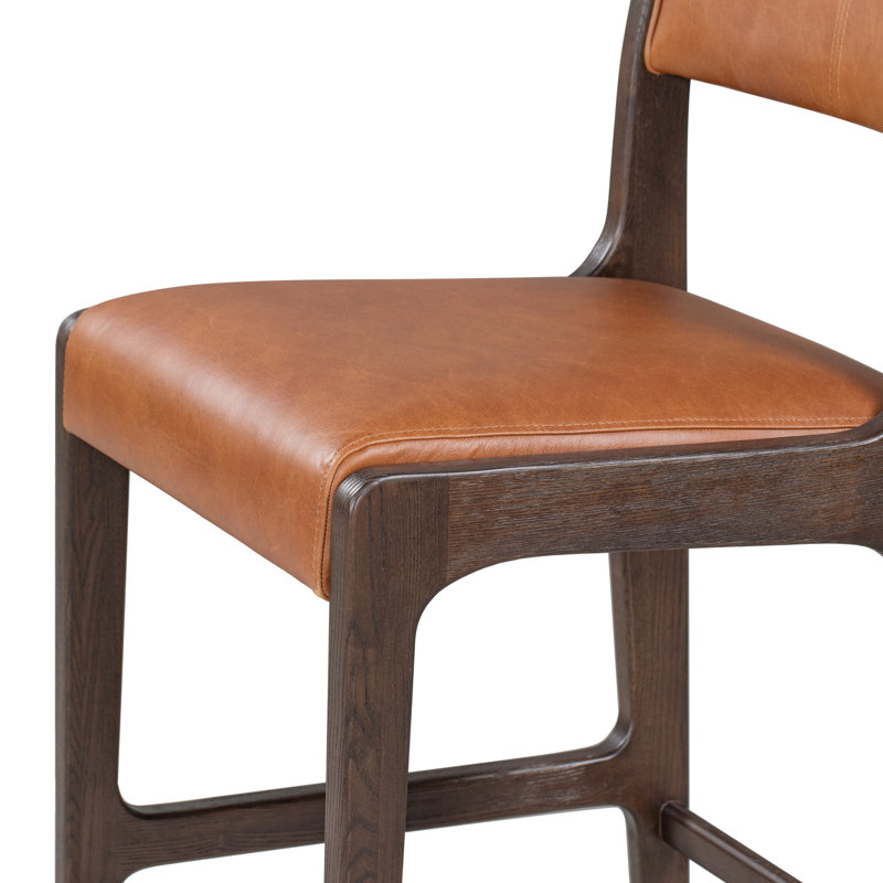 Wayne Leather Stool, Bar Stool (30" Seat Height)