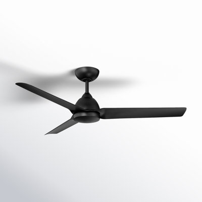 54" Mocha 3 - Blade Outdoor/Indoor Smart Propeller Ceiling Fan with Remote Control Included