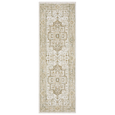 Tapis beige / doré Lainey