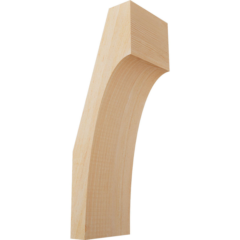 Attelle de genou Westlake, Sapin de Douglas, Lisse, H 18 po x l 5,5 po x P 6 po