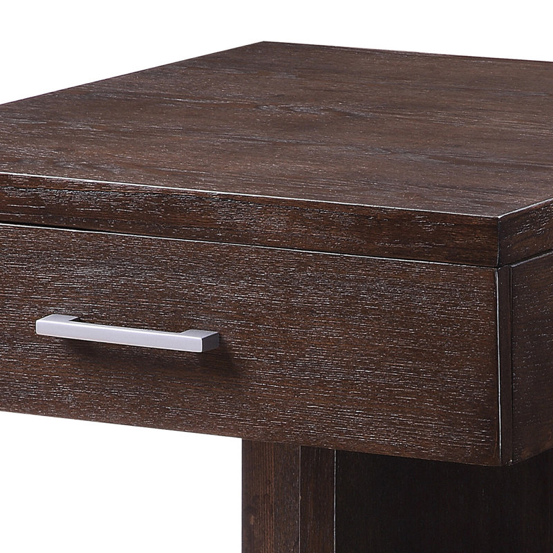 Walnut 1-drawer End Table