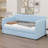Upholstered Daybed Sofa Bed With Trundle Bed-1872342388