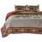  Red Microfiber 3 Piece Quilt Set-1651448639