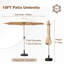 Parasol 10 pi - Matériau respirant beige plage léger