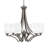 Zilo 6 Light Uplight Chandelier Shown With 4" White Marble Glass-86756582