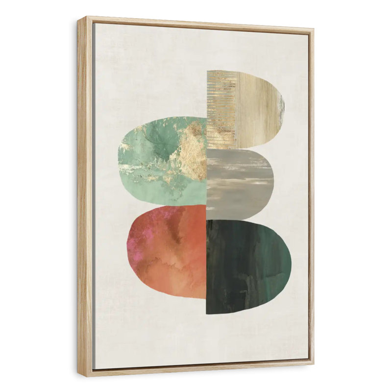 Evolving Energy, Floating Frame Natural Wood, 13" x 19"