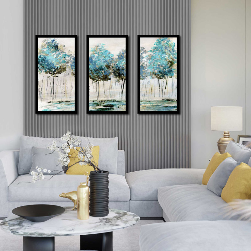 «Spring Talking» par Katrina Craven - reproduction de cadre photo unique de 3 pièces, H 25,5 po x l 40,5 po x P 1 po
