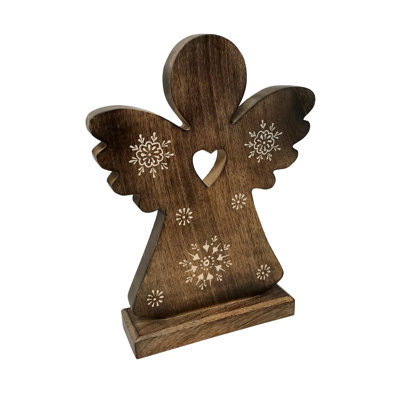 Figurine de manteau ange naturel