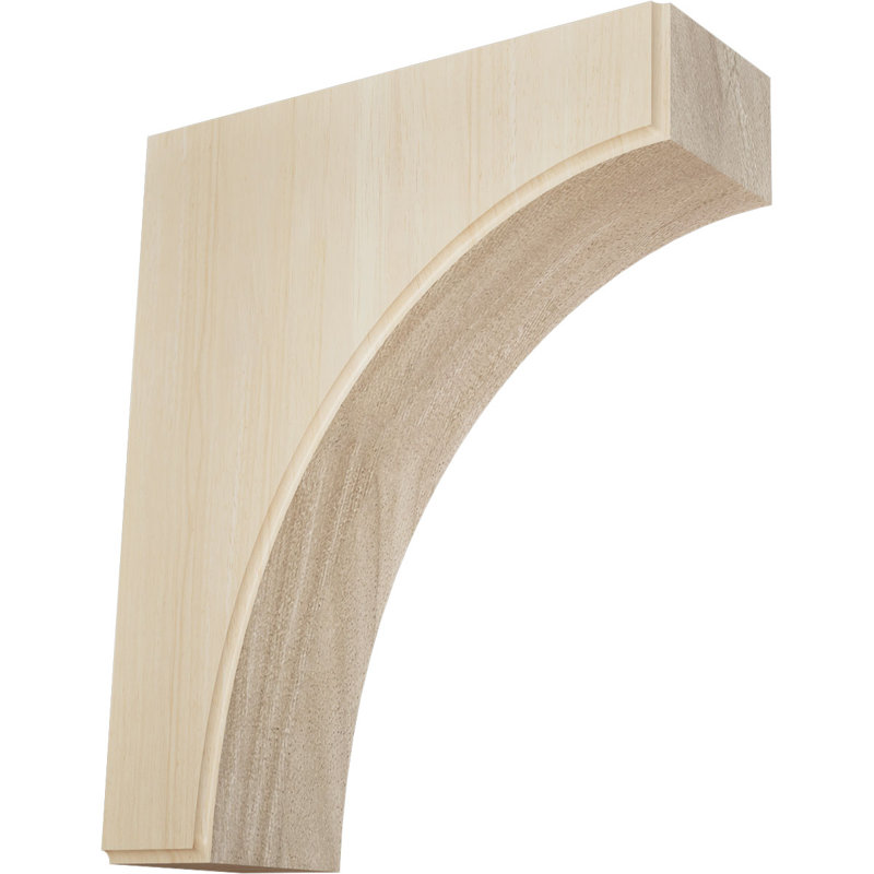 Support pour bois d'hévéa l 5 1/4 po x P 10 po x H 12 po (paquet de 2), Hévéa, L 5,25 po x P 10 po x H 12 po
