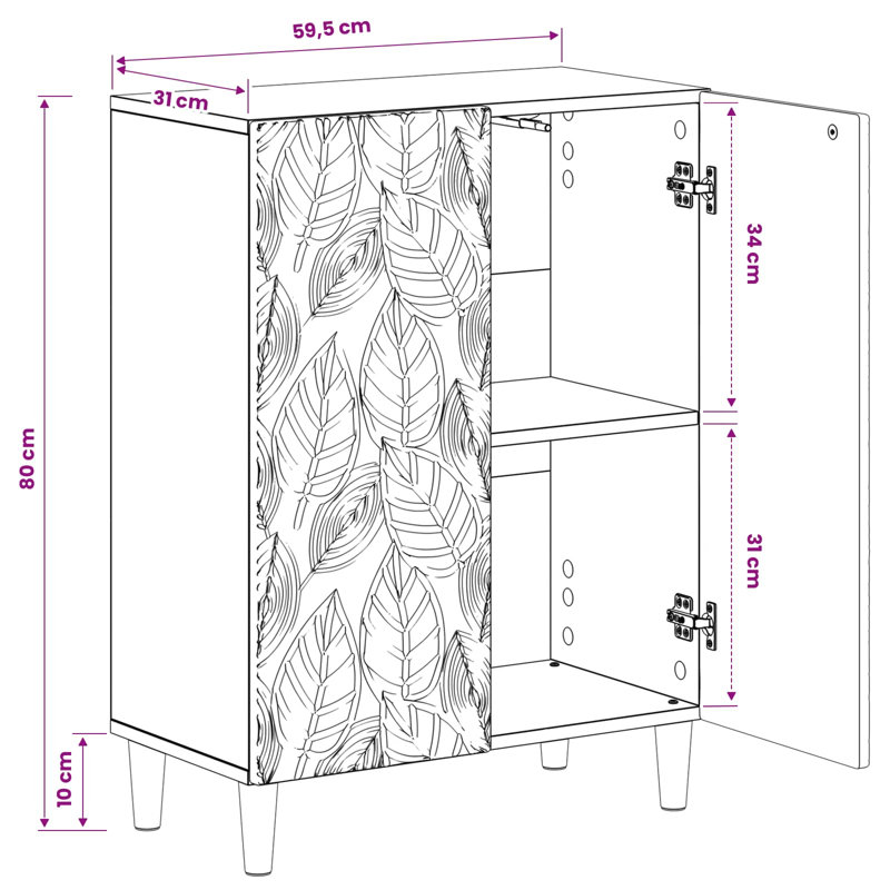 Bathroom Cabinet, Black