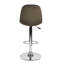 Drumheller Swivel Upholstered Adjustable Height Counter Stool with Metal Frame