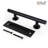 12 in Handles, Black Powder Coated Finish Round Shape-Fit 1 3/8-1 3/4" Door, Heavy Steel Handle/Pull
