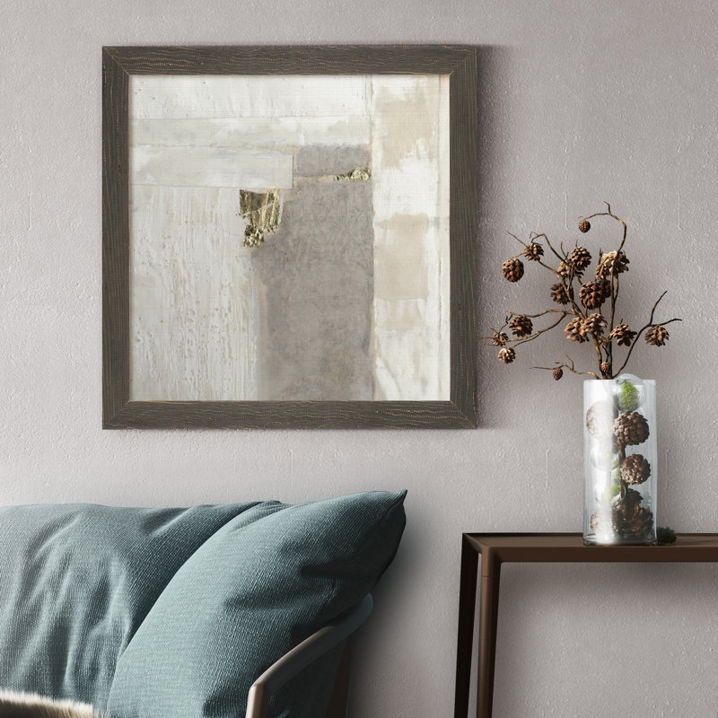 Or neutre II-reproduction de photo sur toile encadrée, H 27,5 po x l 27,5 po x P 1,5 po, Cadre gris