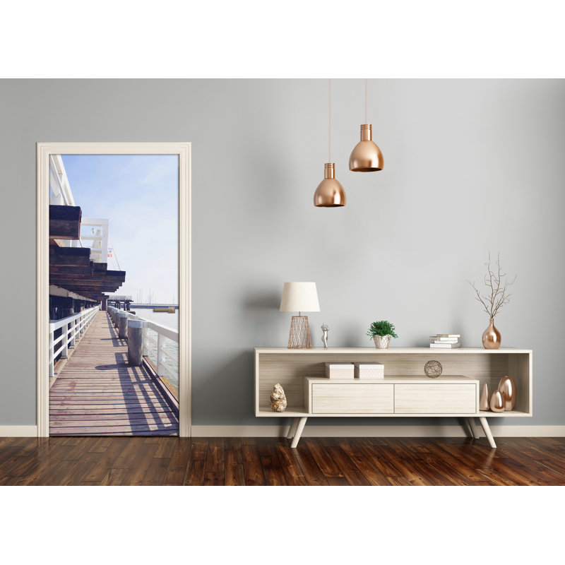 Pier In Sopot Door Decal