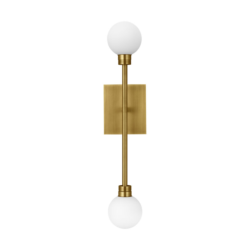 Mara 2 - Light LED Armed Sconce, Aged Brass