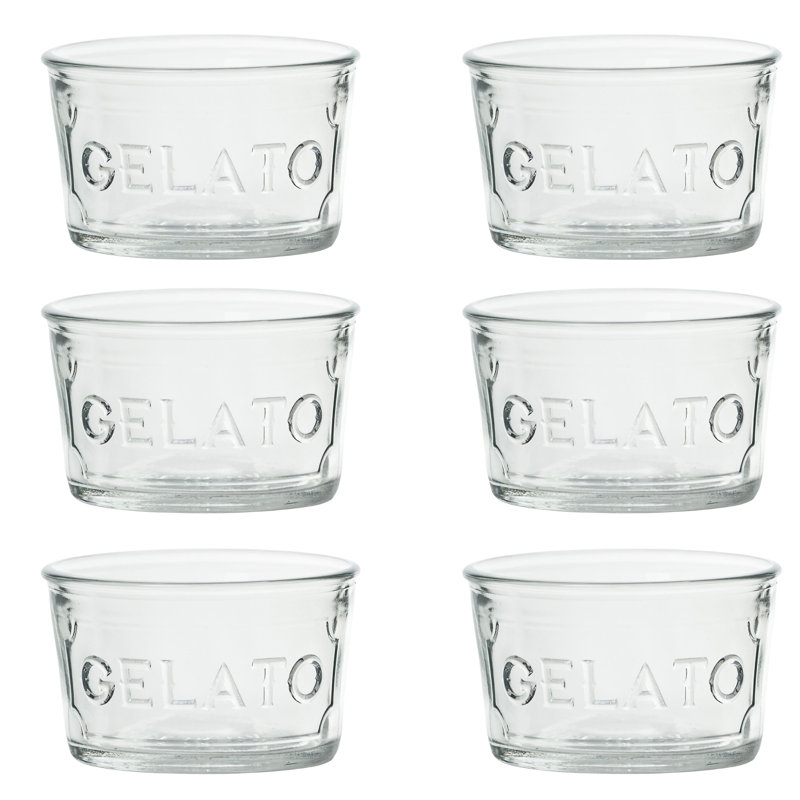 Tasses à glace en verre, bols à crème glacée, plats à dessert en relief transparent,