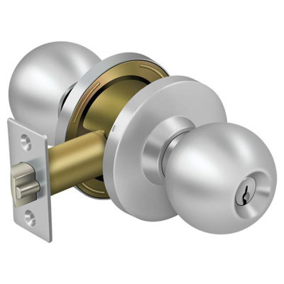 Deltana CL100EAC-32D Commercial Entry Standard Grade 2 Round Knob Lockset Satin Stainless Steel Finish
