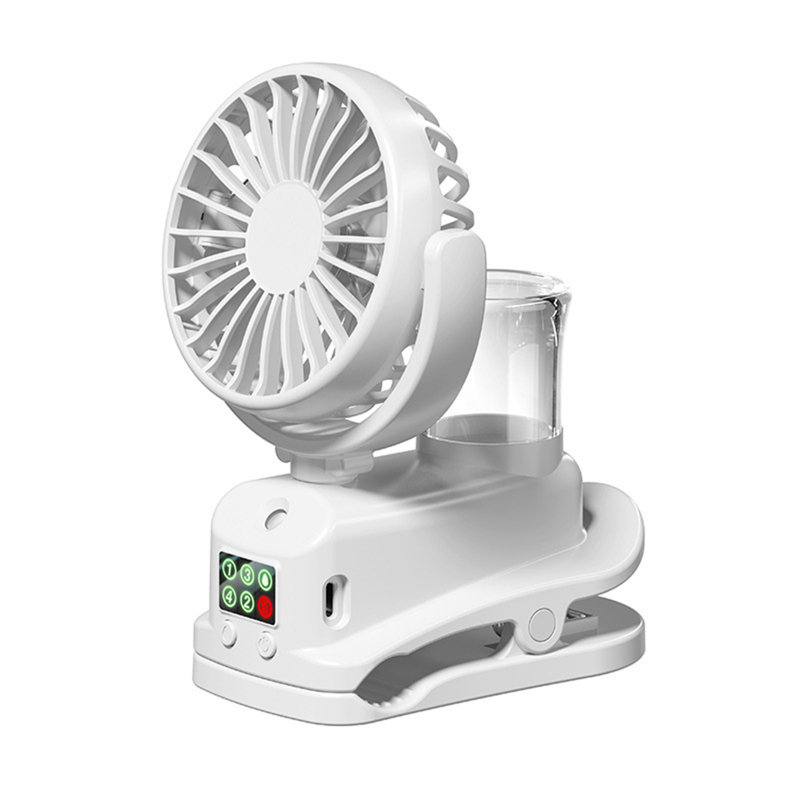Mini ventilateur rotatif à 360 degrés kbndieu, Blanc