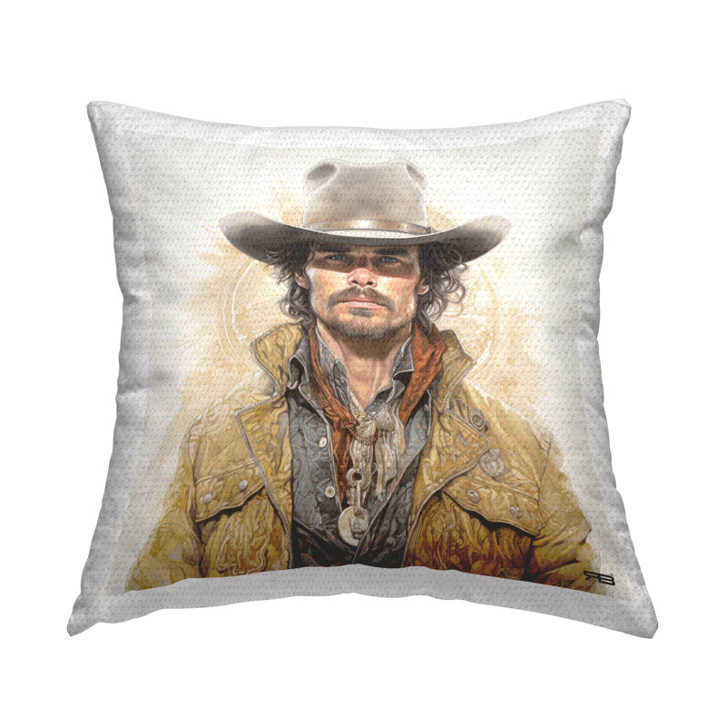 Coussin décoratif intérieur/extérieur dessin cachemire