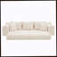Très grand canapé sans siège à quatre places avec porte-gobelet et poches latérales, canapé-lit rembourré en velours côtelé avec 3 coussins, 2 coussins lombaires. Salon, chambre à coucher, sans assemblage, matériau respirant